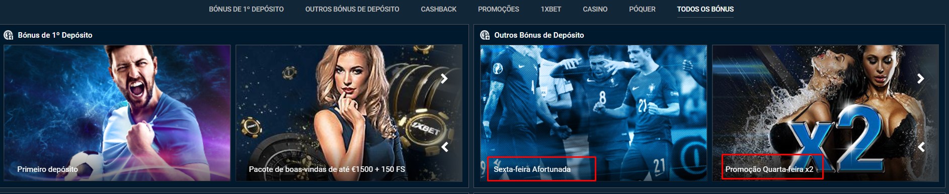 Codigo promocional 1xbet Portugal